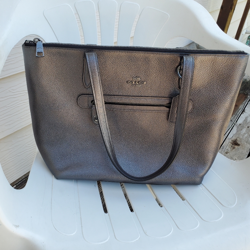 Coach Taylor Metallic Tote Purse